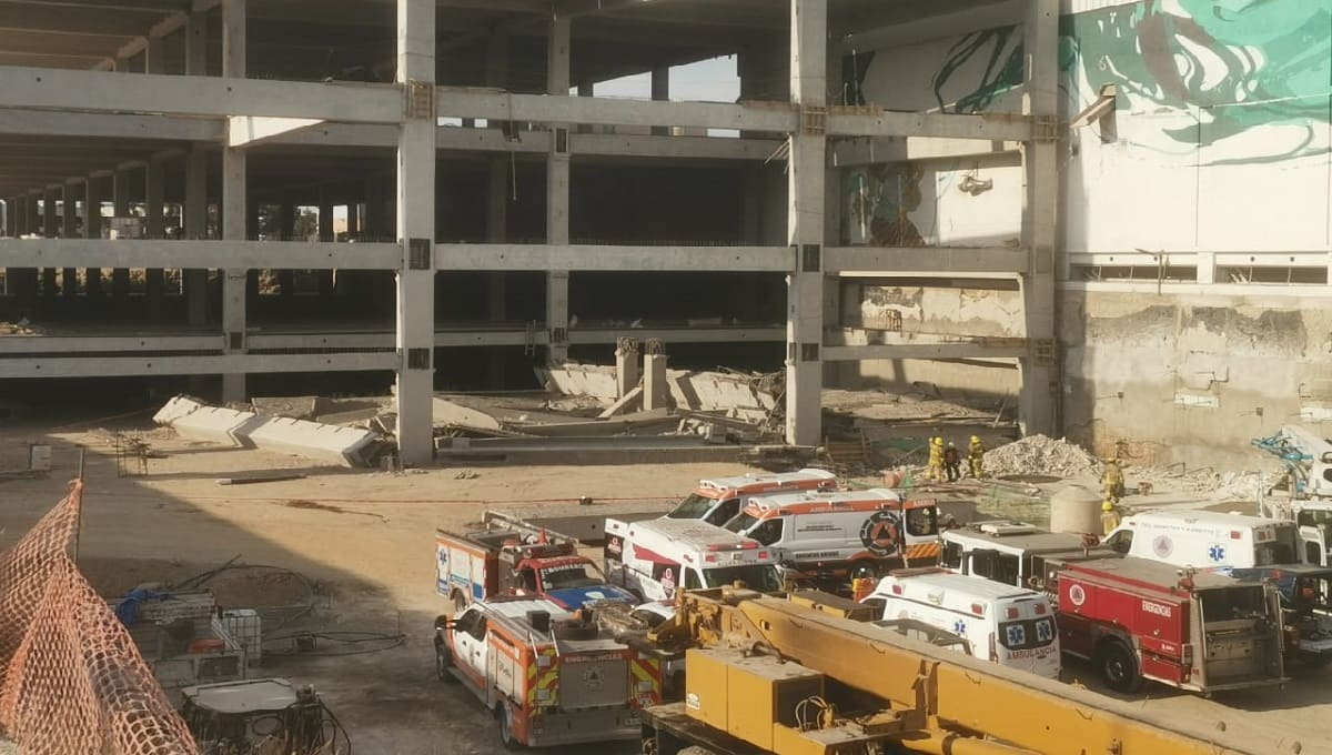 Atiende Protección Civil de San Andrés accidente en construcción de Vía Atlixcáyotl 1 PC accidente 1