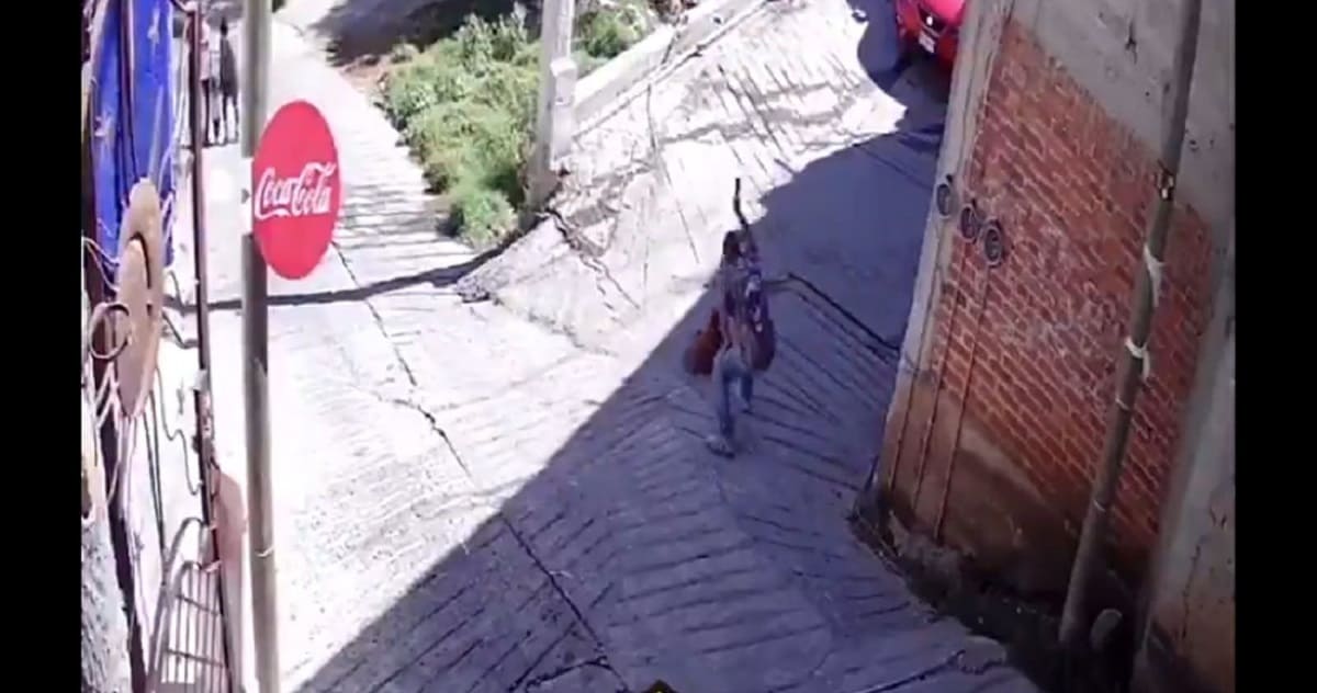 VIDEO FUERTE: Sujeto le rompe una botella de vidrio en la cabeza a un perrito en Edomex 1 agresion perrito 1