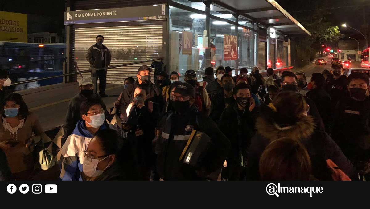 bloqueo paradero ruta puebla