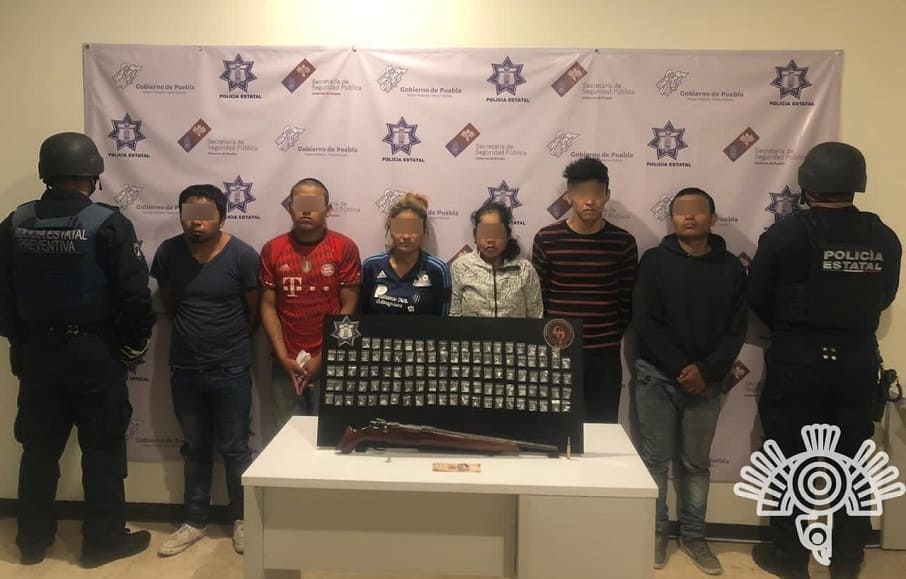 En posesión de drogas, detienen a la banda de "Los Pollos" en Altepexi 1 los pollos 1