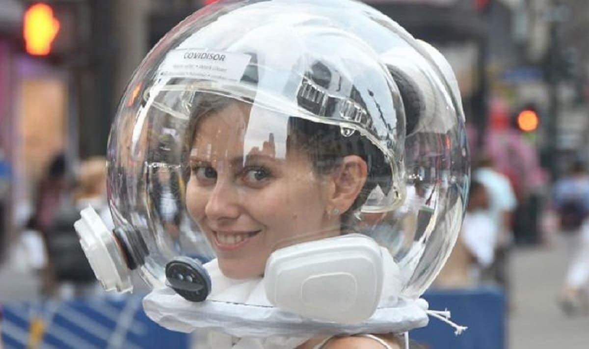 ¿Un casco para ir al dentista en tiempos de pandemia? 2 casco. 1