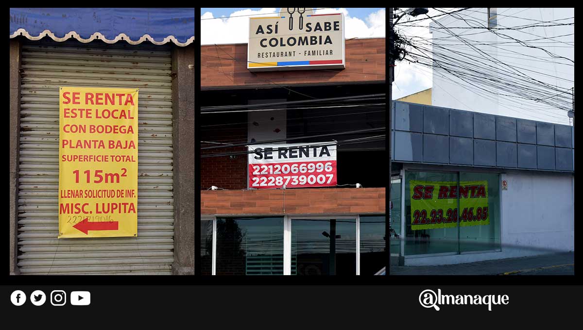 FOTOS: Puebla arranca 2021 con cientos de negocios en renta por culpa del COVID 19 locales en renta puebla covid