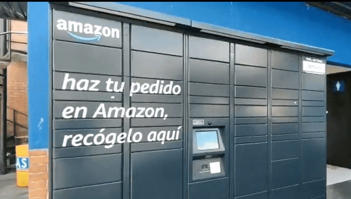 Para evitar contacto con repartidores, Amazon instala lockers inteligentes en Puebla 1 locker amazon puebla 1