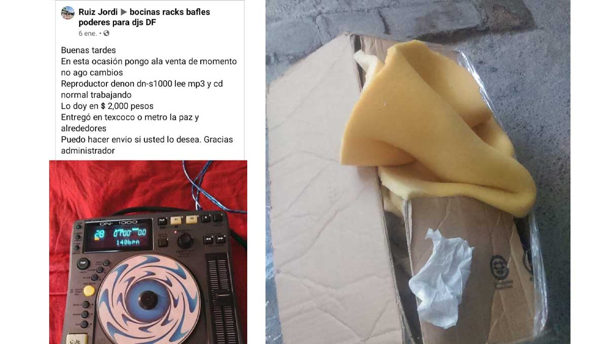 Timan a poblano en compra online: pide un aparato electrónico y le envían un trozo de madera 1 portada estada puebla facebook