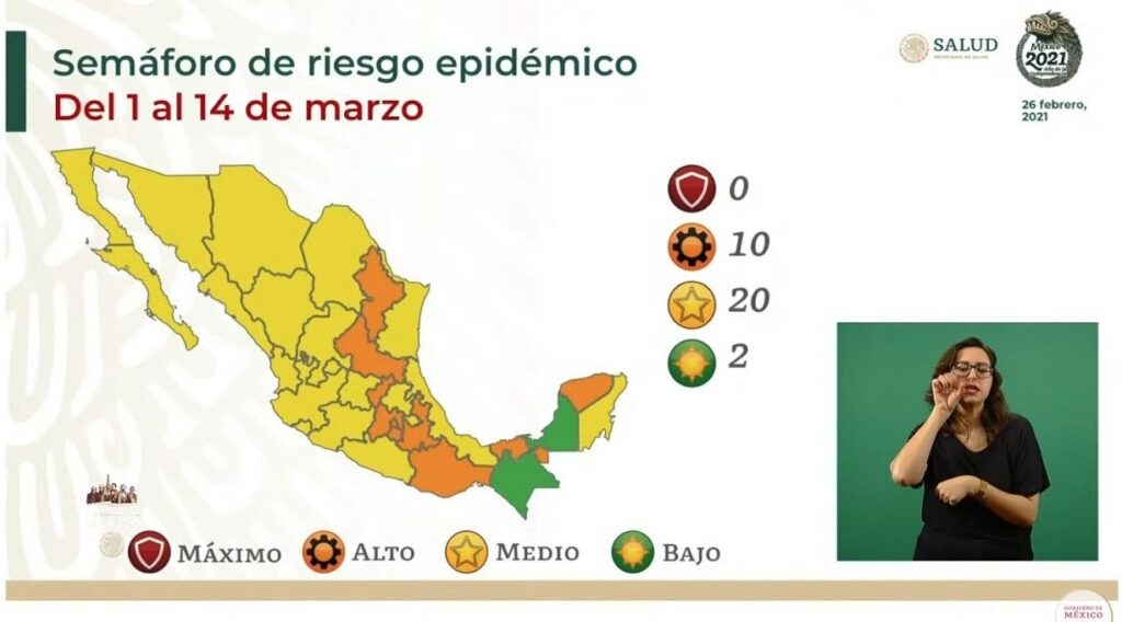 Semaforo amarillo Puebla