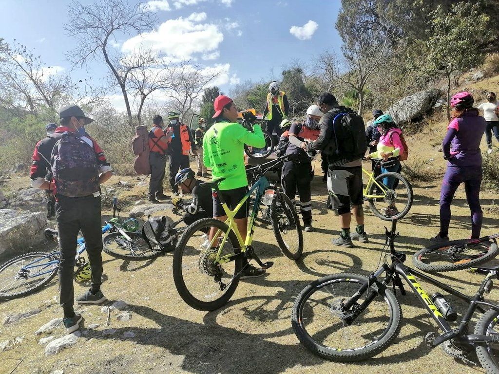 ciclistas perdidos Puebla