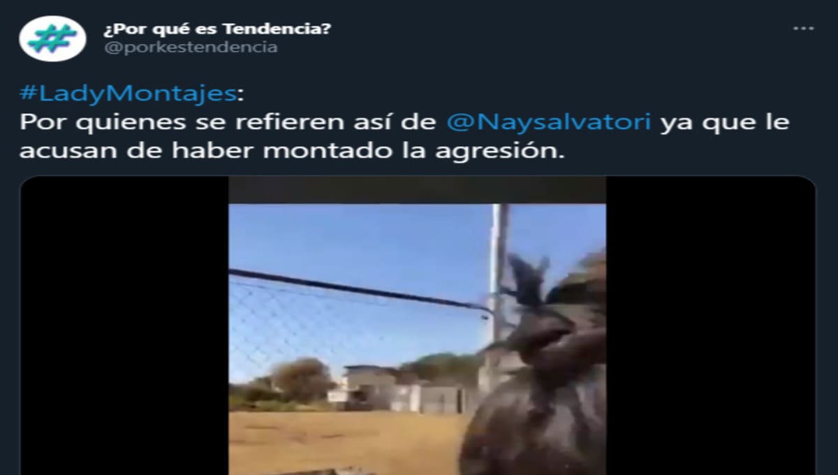 Llaman #LadyMontaje a Nay Salvatori tras agresión que sufrió 1 descarga 2 1 1