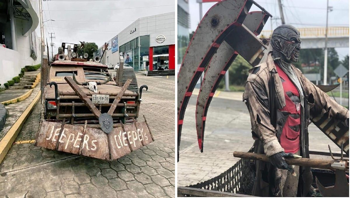 FOTOS: Camioneta de ‘Jeepers Creeper’ recorre Huauchinango y se vuelve viral 1 jeepers