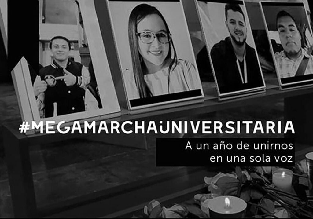 marcha estudiantil upaep