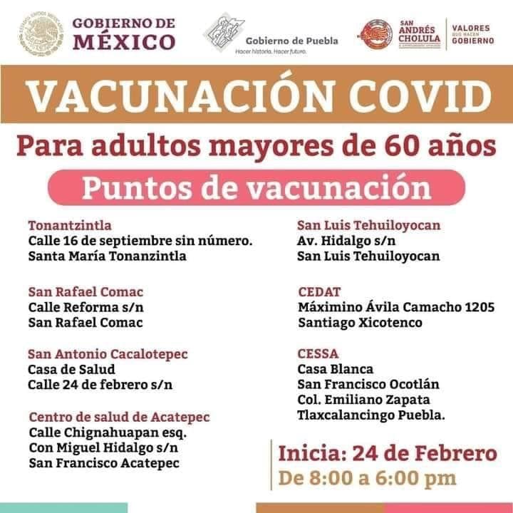 puntos de vacunacion cholula 1