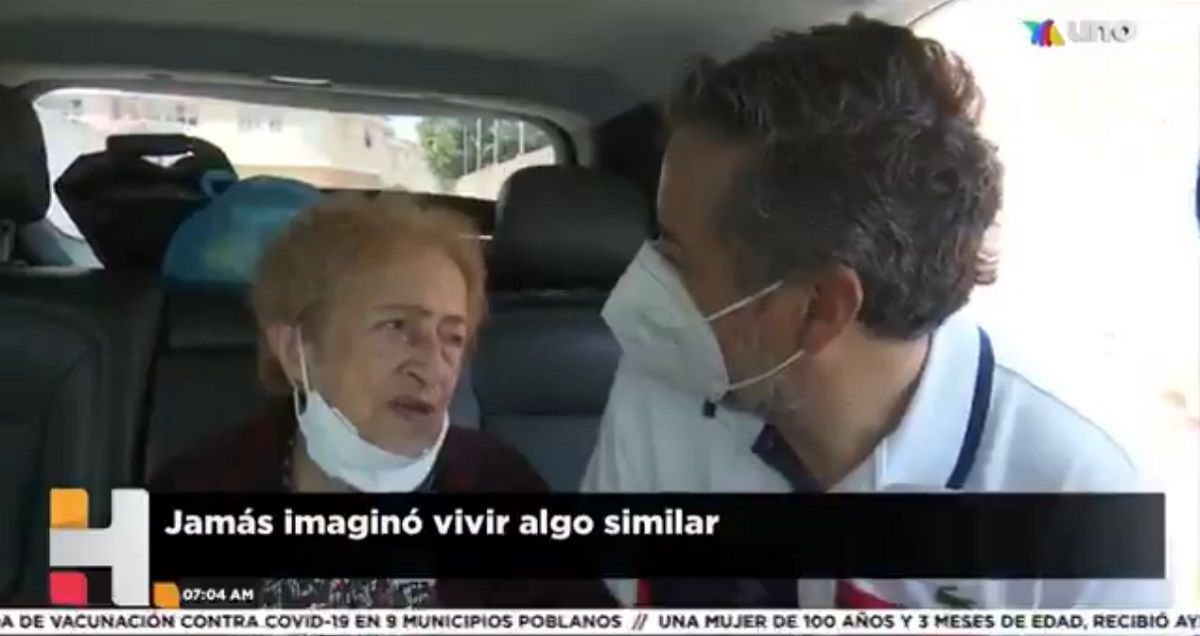 "Estoy agradecida y con fe": dice Ana María de 100 años de edad, al recibir la vacuna en Puebla 2 Ana Maria