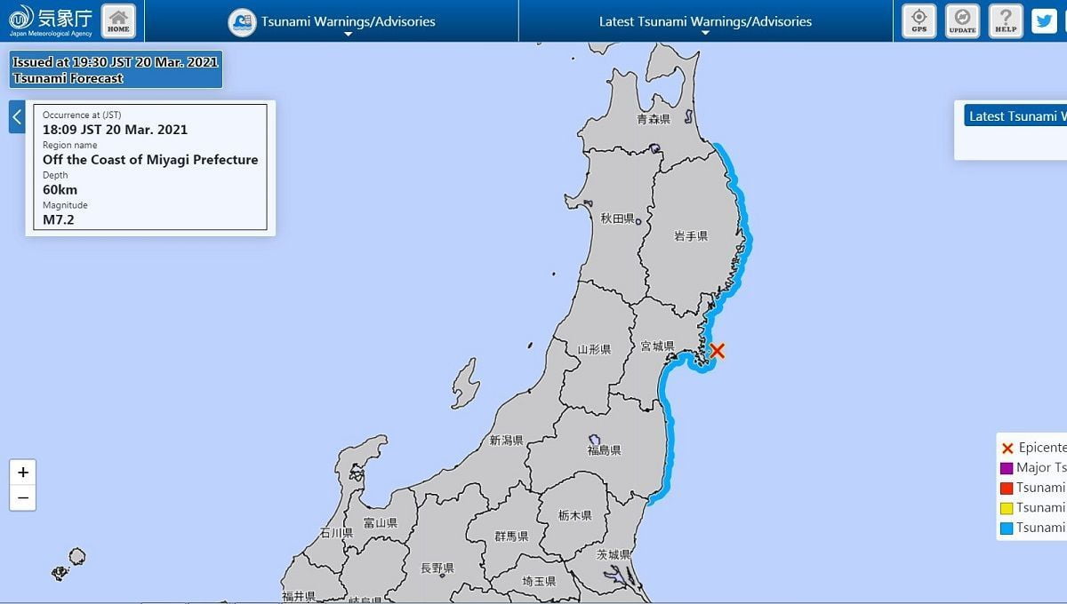 Japón levanta alerta por tsunami tras terremoto de 6.9 en el noreste del país 2 Japon
