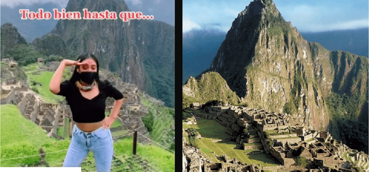 Tunden redes a joven por grabar Tik Tok desde Machu Picchu 2 Tunden redes a joven por grabar Tik Toks