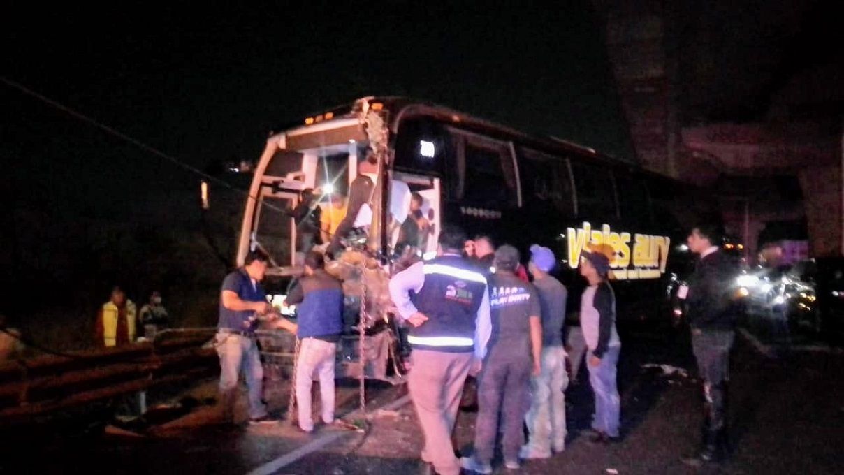 Más de una decena de lesionados deja choque múltiple en la autopista Puebla-Orizaba 4 accidente