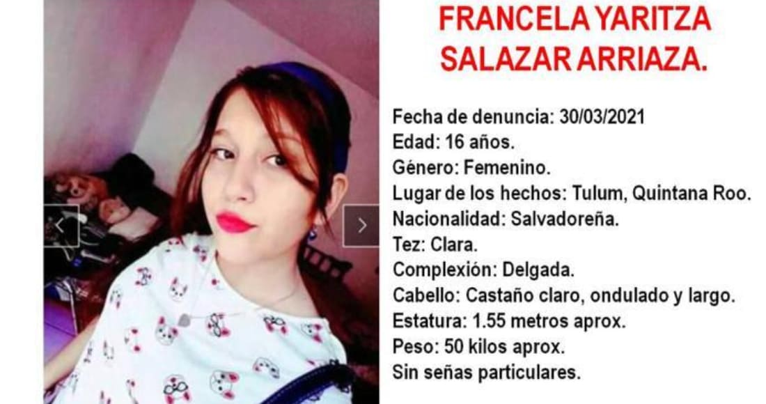 Activan Alerta Amber para buscar a una de las hijas de la mujer asesinada por policías de Tulum 1 alerta amber para localizar a hija de migrante salvadorena