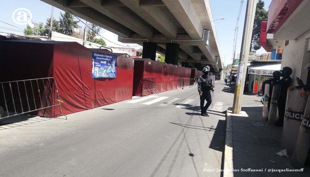 Claudia Rivera calla ante el gasto de 2 millones para las carpas del Amalucan 2 carpas del mercado Amalucan