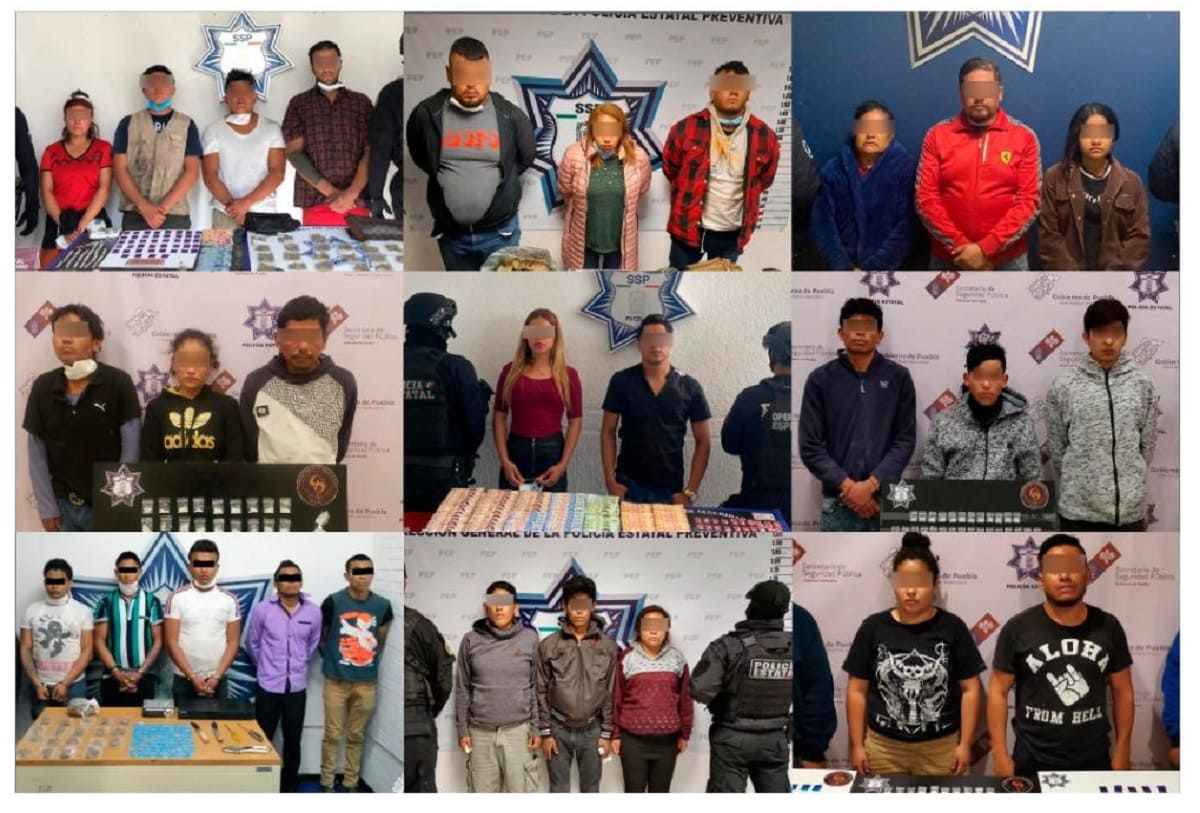 Detiene SSP a casi mil delincuentes durante el primer trimestre del año en Puebla 2 delincuencia Puebla 5