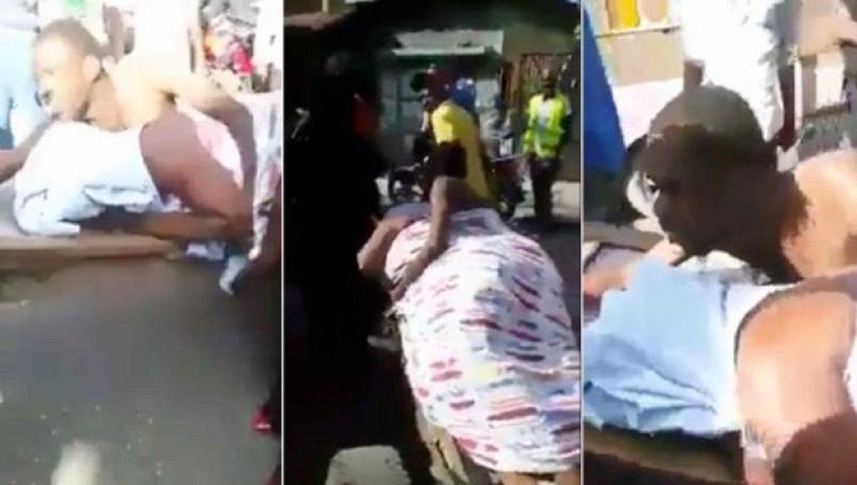 🐶🐻 Pareja confunde pegamento para zapatos con lubricante sexual y se quedan pegados (VIDEO) 2 haitianos