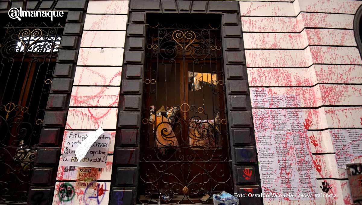 Denunciarán a trabajadoras del Ayuntamiento de Puebla por destrozos en la marcha del 8M 2 marcha D3