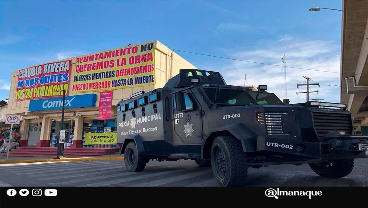Colocan carpas en la calle para instalar a locatarios del Mercado Amalucan por demolición 6 portada 1 1