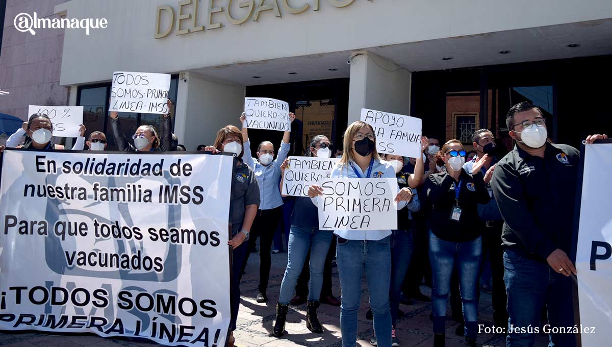 portada imss manifestacion