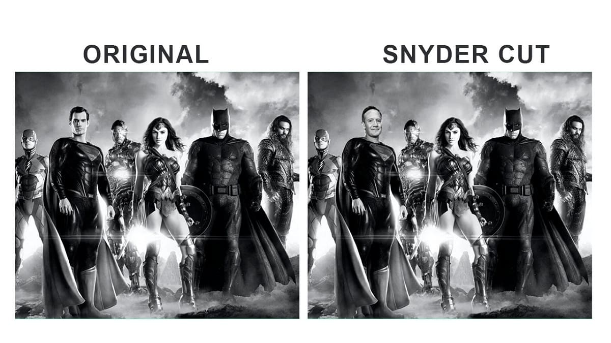 El Matador se sube al tren de #SnyderCut: quita a Henry Cavill y pone su cara 2 snyder 1