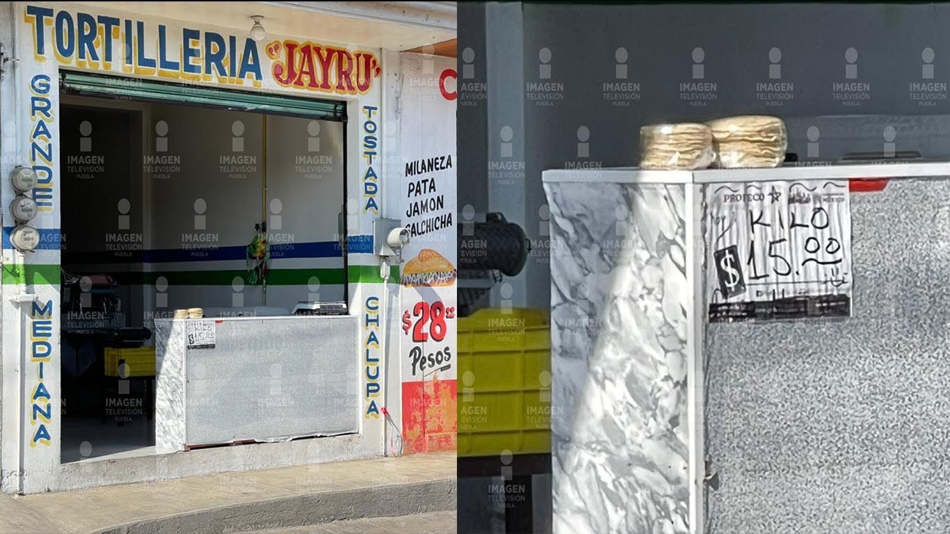 Reportan que el kilo de tortilla ya se vende en 15 pesos en Puebla 2 tortillas 15 pesos