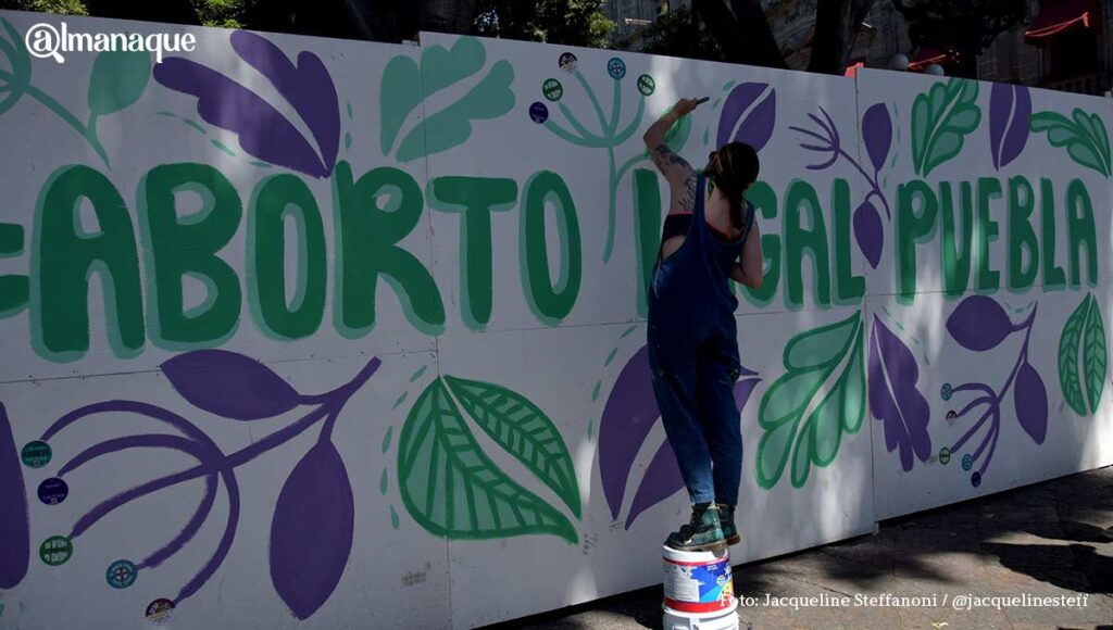 Aborto legal Puebla Zocalo Muro2