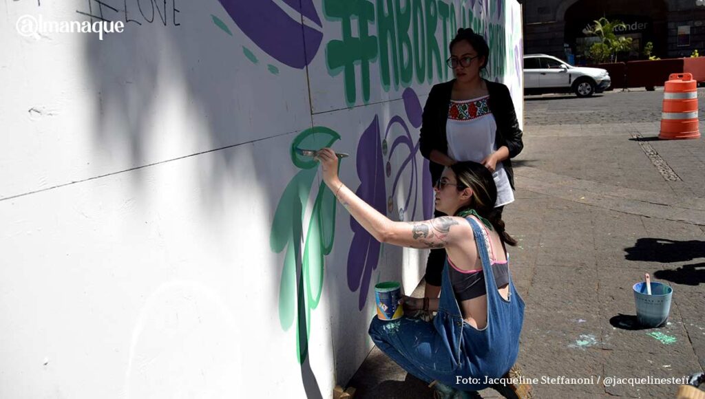 Aborto legal Puebla Zocalo Muro3