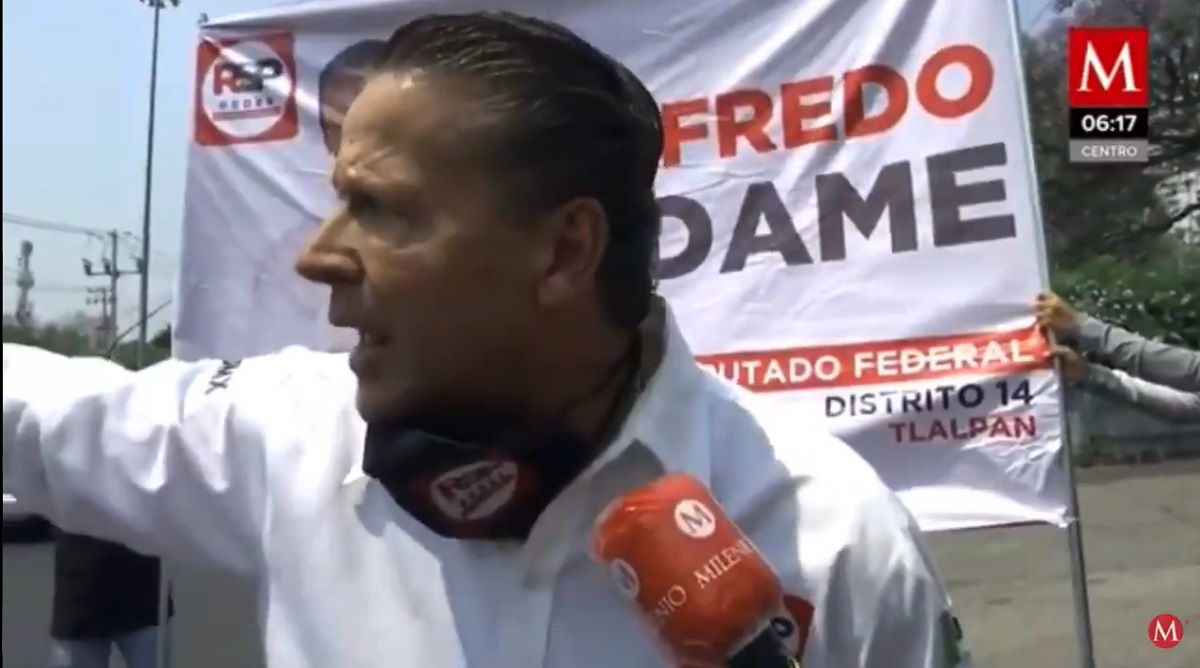 VIDEO: “Eres un naco fracasado”, así inició Alfredo Adame su campaña en Tlalpan 2 Adame