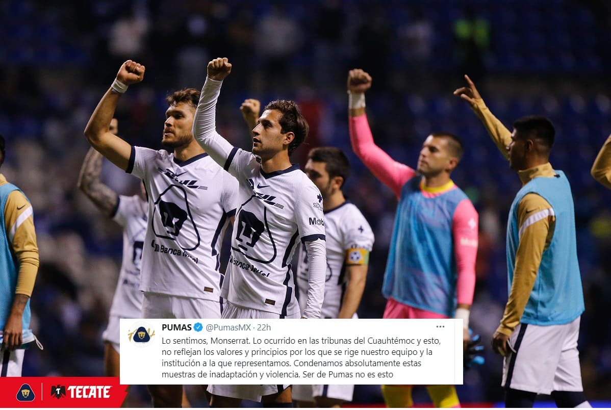 Pumas se disculpa con reportera poblana acosada por un aficionado en el Cuauhtémoc 2 Pumas disculpa reportera Puebla