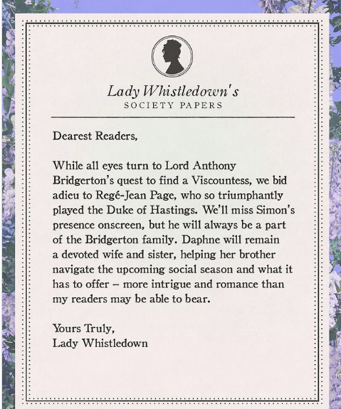 ¡El duque de Hastings dice adiós! Regé-Jean Page no estará en segunda temporada de "Bridgerton" 4 Serie de