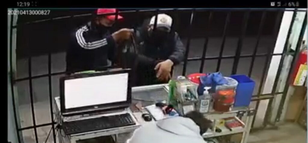 asaltaron vinateria a calle y media de presidencia de San Aparicio