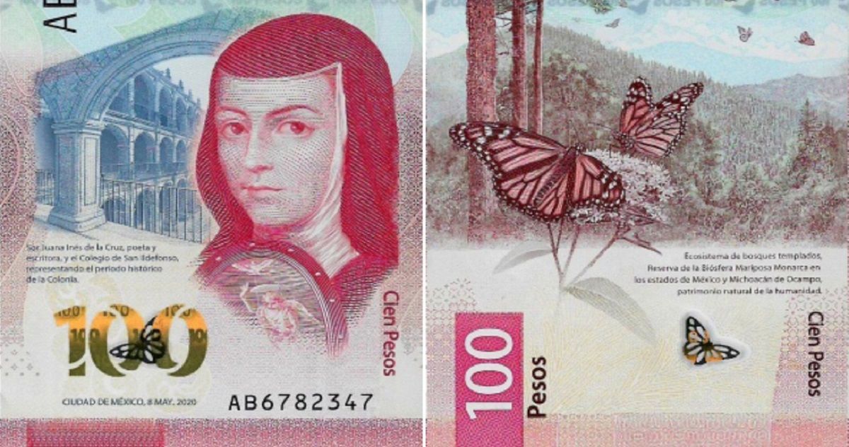 El billete de 100 pesos, de Banxico, es reconocido como “Billete del Año 2020” 4 billete