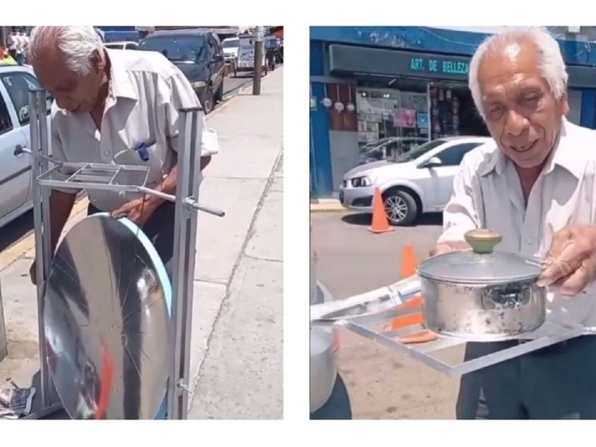 FOTOS: Don Maximino inventó una estufa solar, busca ayudar a personas de bajos recursos 5 don