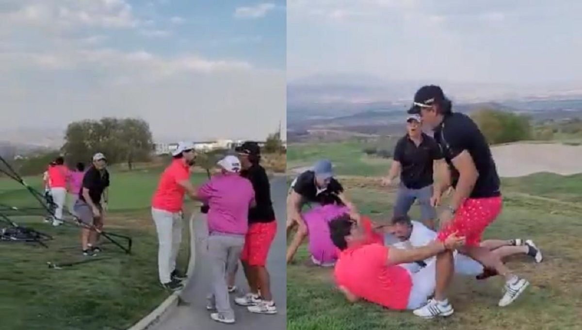 VIDEO: Esto fue lo que sucedió antes de la batalla campal de mirreyes en el golf 2 mIRREYES