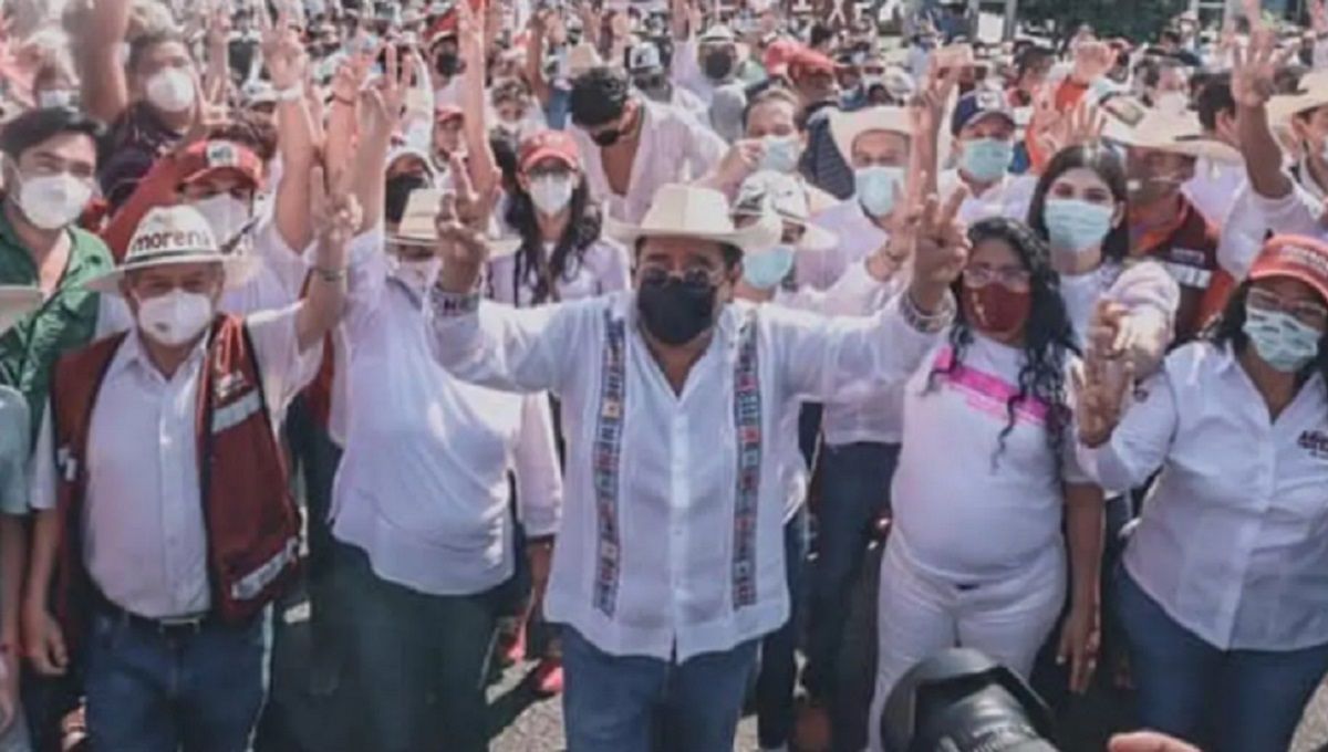 VIDEO: Salgado Macedonio estuvo a punto de desmayarse en mitin al que asistieron más de 3 mil personas 3 mitin