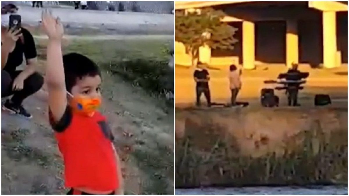 ¡Intenta no llorar! Abuelito le canta las mañanitas a su nieto al otro lado del Rio Bravo 2 nin 1000x563 1
