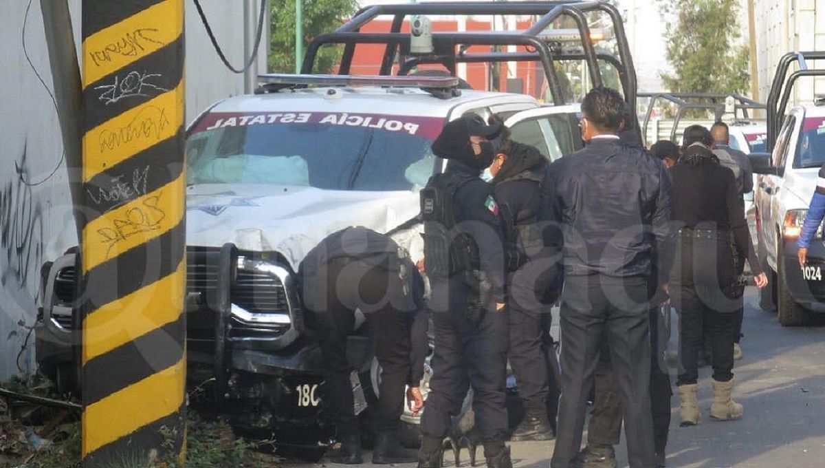 Policía resulta lesionado durante choque de una patrulla en Cholula 2 poliss