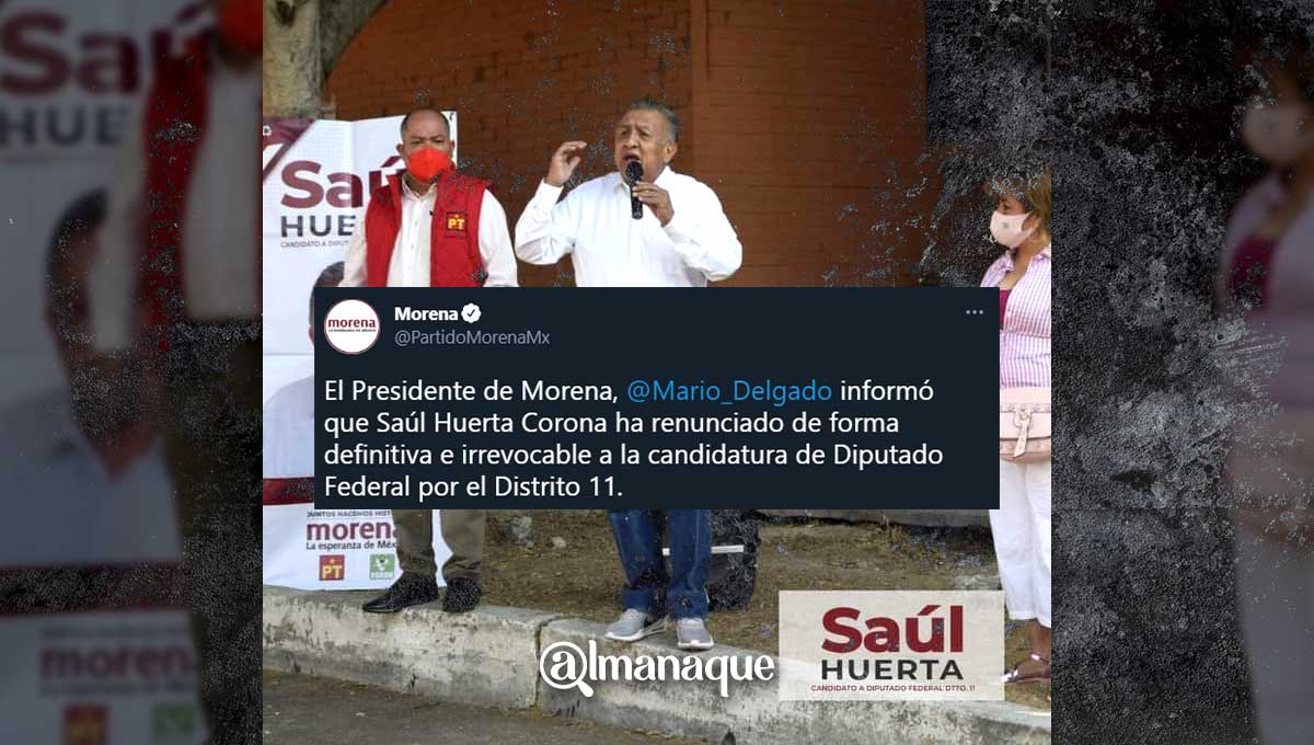 Tras escándalo por abuso sexual, Saúl Huerta renuncia a candidatura de Morena en Puebla 2 portada Renuncia Saul Huerta