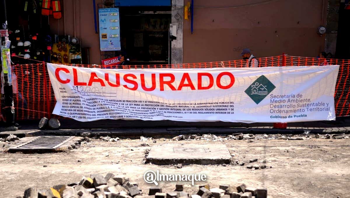 Ayuntamiento de Puebla arranca obra de concreto hidráulico en la 8 poniente; gobierno estatal la clausura 7 portada clausura obra Ayuntamiento Centro