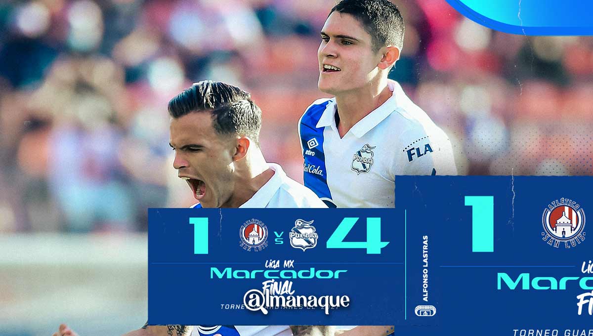 Nadie para al Puebla: ahora golean 4-1 al San Luis 1 portada puebla San Luis 4 1