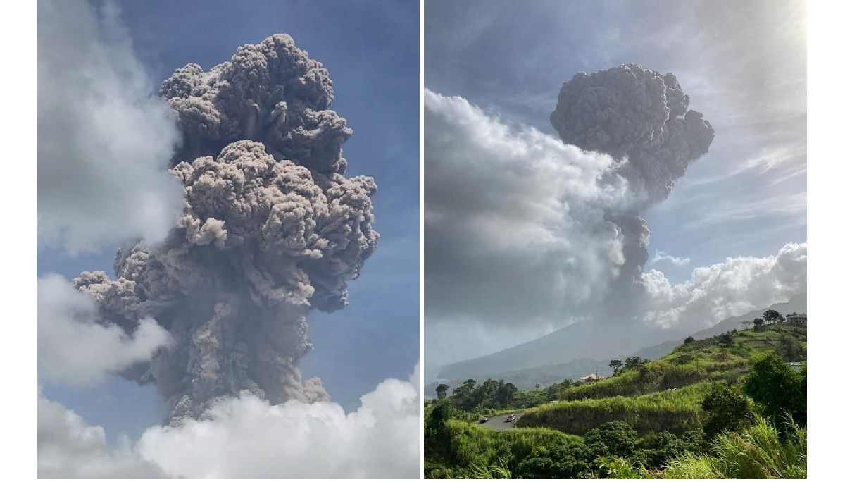 FOTOS y VIDEOS: Entra en erupción volcán Soufrière en San Vicente 2 volcan