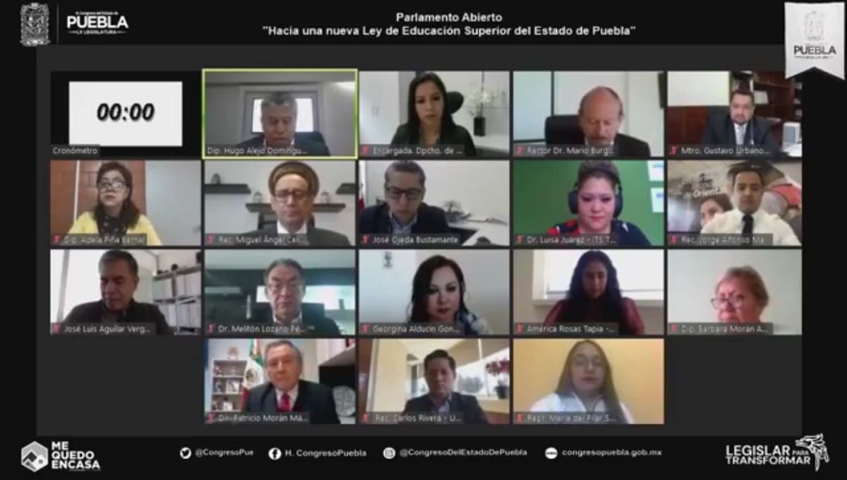 Inicia en Congreso el “Parlamento Abierto: Hacia una Nueva Ley de Educación Superior del Estado de Puebla” 2 1608 3 1