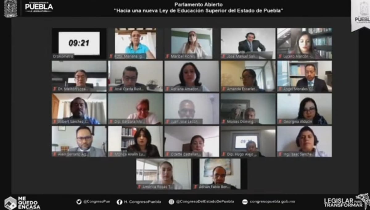 Realizan Parlamento Abierto: “Hacía una nueva Ley de Educación Superior del Estado de Puebla” 2 1615 1 1