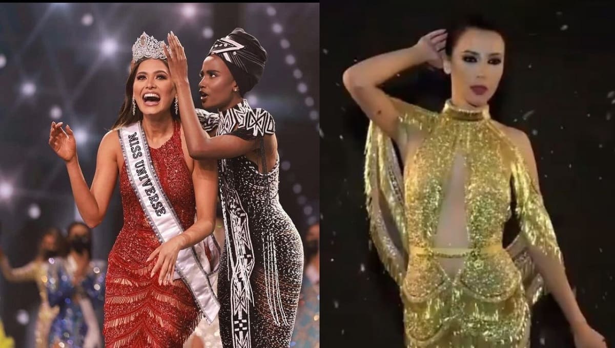 Acusan de plagio al diseñador del vestido de Andrea Meza en Miss Universo 2 Andrea Meza 1