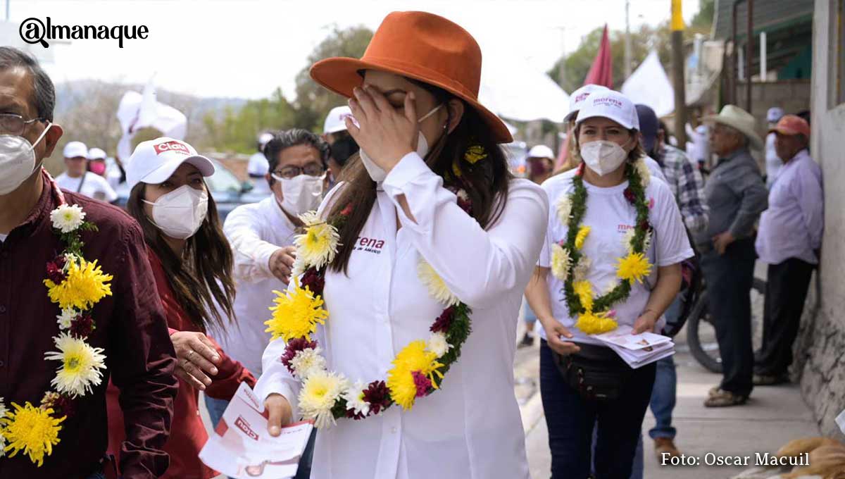 Claudia Rivera acepta que es delito electoral uso de vehículos oficiales; pide denuncien al Ayuntamiento 4 Azumiatla Clauria Rivera evento 10