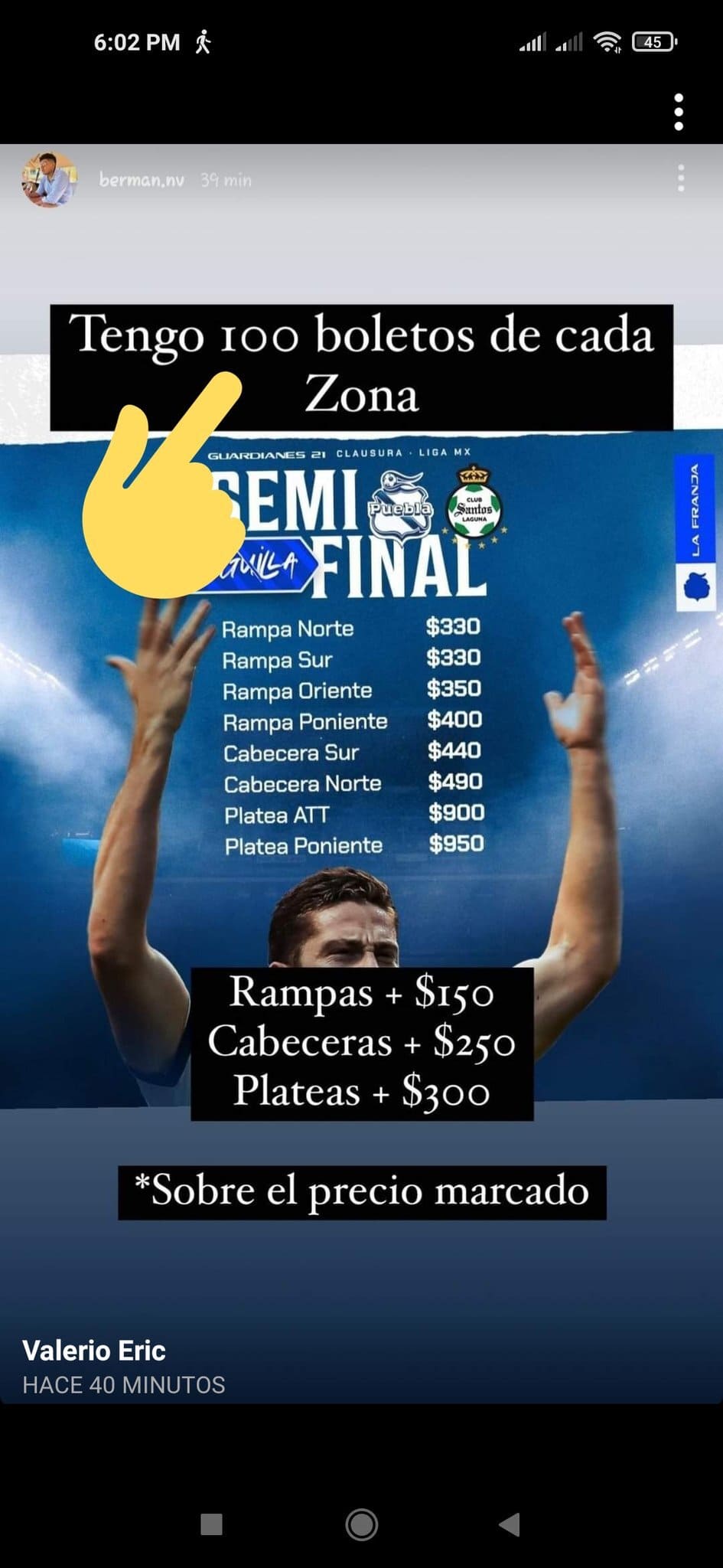 Franjabonados revenden los boletos para las semifinales entre el Puebla y Santos 7 E1r6DoTXMAIyXJF