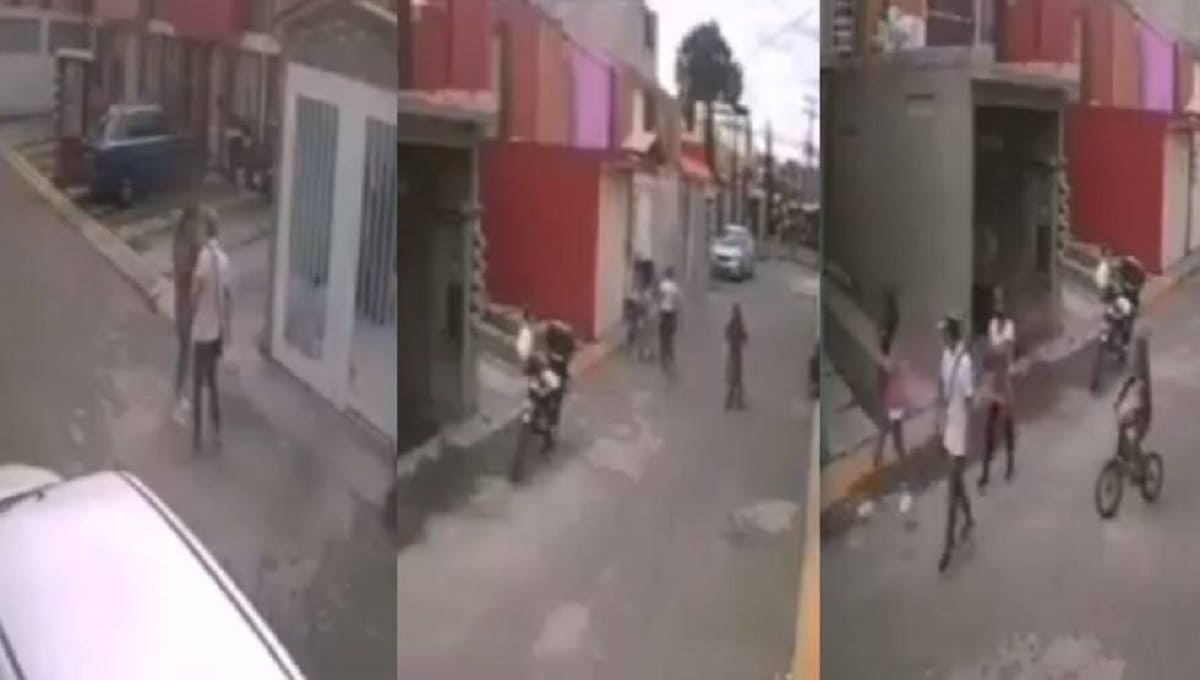 VIDEO: Sujeto agrede a una mujer en el Estado de México 2 Ecatepec mujer. 1