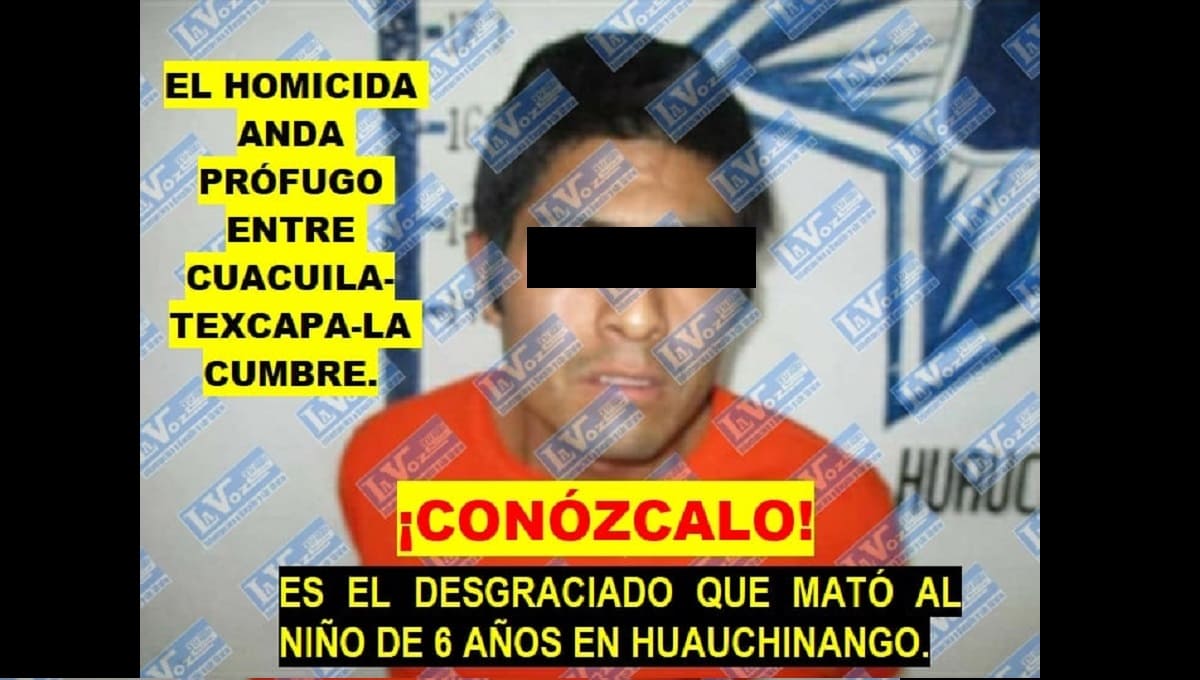 Difunden fotografía del supuesto asesino de un niño de 6 años en Huauchinango 3 Homicida 1